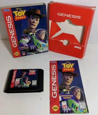 Disney's Toy Story (Sega Genesis) Complete CIB with Manual, Tested *READ* - Image 1 of 4