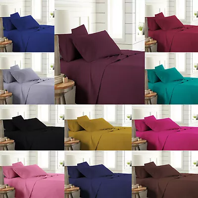 SITARA TRADING LIMITED NEW FLAT SHEETS 100% POLY COTTON SINGLE DOUBLE KING BED SHEET