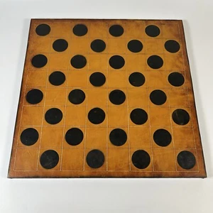 Vintage Noah's Art handgefertigtes Schach/Dachbrett mit Lederplatte Montreal, Kanada - Bild 1 von 15