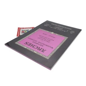 Aquarelle Arches Watercolour paper Pad Hot Pressed 12 Sheets 26x36cm 100% cotton - Picture 1 of 5