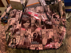 Michelle Obama Magazin Handtasche schwarz-weiß glänzendes Vinyl außen, Leder