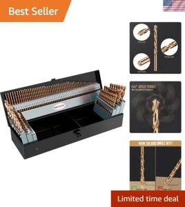 Kobalt Bohrer Set, 115 Teile M35 Schnellarbeitsstahl Bits für gehärtete Metalle, S... - Bild 1 von 8