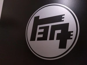 2 count- TEQ Logo Vinyl Decal Sticker Gloss Silver Metallic 3.5" (9cm) - Bild 1 von 6