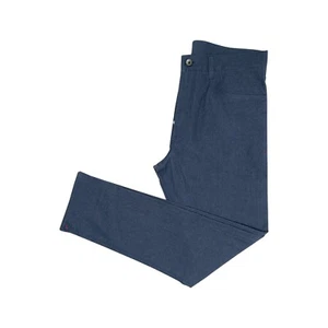 690$ ISAIA NAPOLI Blue 5 Pockets Pant Cotton Slim Fit "Comfort" 32 US / 48 EU - Picture 1 of 5