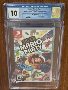 NUEVO Encased 2018 Switch Super Mario Party CGC Calificado 10 Pliegue en Y A++ WATA POP 3 - Imagen 1 de 4