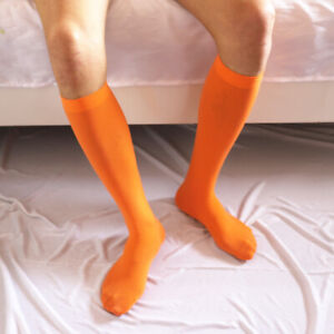 Ultrathin Tube Socks Seamless Knee High Socks Stretchy Foot Hosiery Calf Socks/