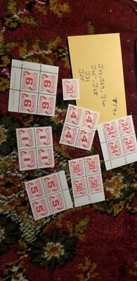 Canada MNH Mint Beauty Postage Due Stamps Blocks SC#J33,J39,J40,J25,J28,31,38. - Image 1 of 2