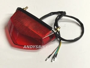 Red LED Rear Brake Light Unit - Derbi Senda DRD SM 50 Black Edition Xtreme Xrace - Picture 1 of 2