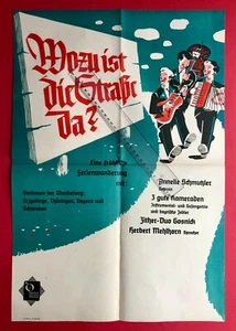 Original DDR Plakat A2 Format 1953 Wozu ist die Strasse da? Theater ( F20549 - Bild 1 von 2