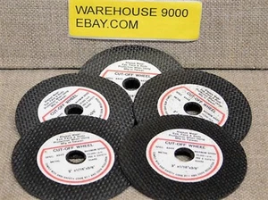 5 Cut-off wheels 2 7/8" x 1/16" Thick x 3/8" Center Hole #94860 Universal Use    - Bild 1 von 8