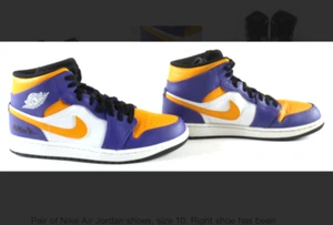 Magic Johnson Signed Pair of Nike Air Jordan Shoes - Beckett Authenticated - Picture 1 of 6