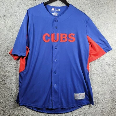 Camiseta deportiva de béisbol MLB TX3 Cool Chicago Cubs azul rojo manga corta XL Foto 1 de 4