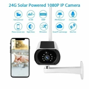 1080P HD Energía Solar 4G Cámara IP Seguridad CCTV Impermeable Cámara Visión Nocturna - Imagen 1 de 12