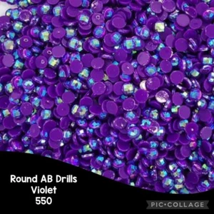 AU SELLER 2000 Drills Diamond Painting ROUND AB Aurora Borealis Violet 550 - Picture 1 of 1