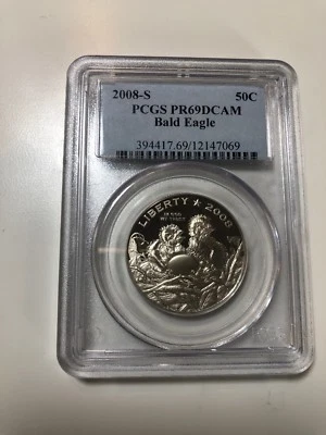 2008 S Bald Eagle Proof Half Dollar - PCGS PR 69 DCAM - Image 1 of 3