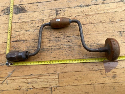 (n°10 OLD TOOL, OUTIL ANCIEN, vilebrequin,chignole  menuiserie. - Photo 1/4