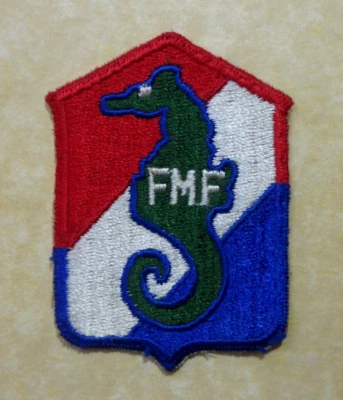 USMC 13th Defense Battalion Original WW2 Patch - FMF Anti Aircraft Artillery Bat - Image 1 of 2