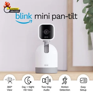 Mini Pan-Tilt Camera | Rotating Indoor Plug-In Smart Security Camera, Two-Way Au - Picture 1 of 12