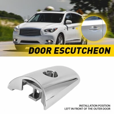 Bisel de tapa de llave de manija de puerta delantera izquierda para Infiniti QX60 QX70 QX80 2014-2019 Foto 1 de 4