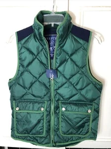 Lauren James Hunter Green with Navy Seersucker Preptec Weste Gr. S - Bild 1 von 4