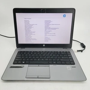 HP EliteBook 840 G1 Core i5-4300U 1.9GHz 8GB RAM 180GB SSD 14" ***Boot to Bios - Picture 1 of 13