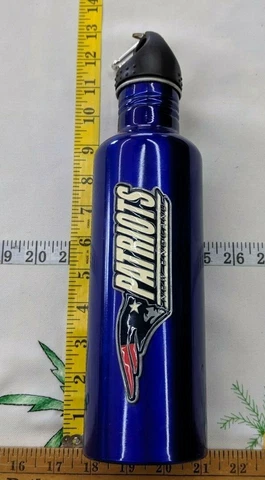 Large New England Patriots 36oz Stainless Steel Water Bottle Cover