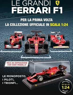 Le Grandi Ferrari F1 di Centauria in scala 1/24 con teca da esposizione rigida - Immagine 1 di 2