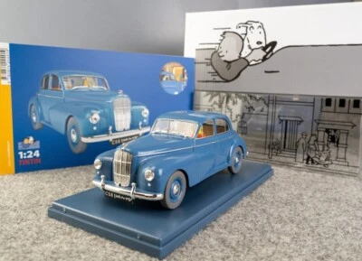 VOITURE TINTIN 1/24 29953 Morris Six: Land Black Gold Hachette Model car #53 - Image 1 of 4