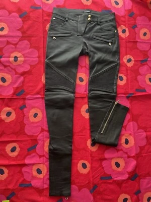 Balmain Leather Biker Pants FR36 - Bild 1 von 4