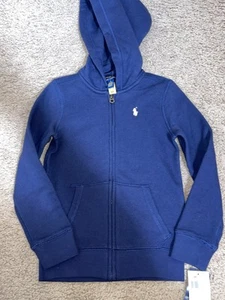 Polo Ralph Lauren Big Girls French Terry Hoodie Size 6 Small NWT - Picture 1 of 6