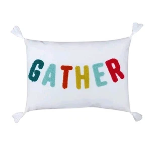 New TARGET Bullseye Playground "Gather" Pillow 10" x 14" Thanksgiving Decor - Picture 1 of 8