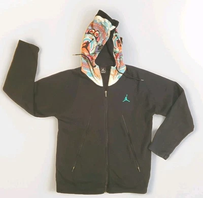 NIKE AIR JORDAN CHINESE NEW YEAR Full Zip Hoodie Sweatshirt Jacket Black Large - Image 1 of 4