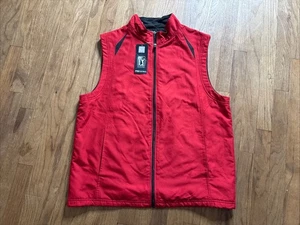 PGA Gulf Tour Vest Jockey Red Full Zip Men’s Large Pro Series NWT - Picture 1 of 12
