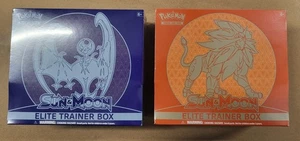 Sun & Moon Base Set ETB Set (Solgaleo & Lunala) Factory Sealed Elite Trainer Box - Picture 1 of 9