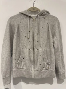 Juicy Couture Cashmere Zipped Hoodie Grey - Picture 1 of 8