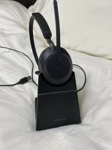 Jabra Evolve2 65 Mono Wireless On-Ear Headset (Microsoft Teams, USB Type-A, Blac - Picture 1 of 9