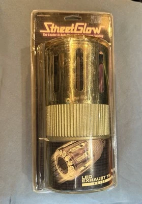 StreetGlow Neon WHITE LED Exhaust Tip FITS UP TO 2 1/4” Tail Pipe 💥NEW💥 - Image 1 of 4