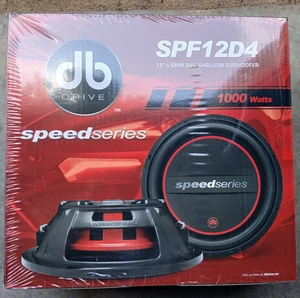 NEU DB DRIVE SPF12D4 Geschwindigkeit Serie 12" Dual 4 Ohm flacher Subwoofer 1000 Watt - Bild 1 von 1