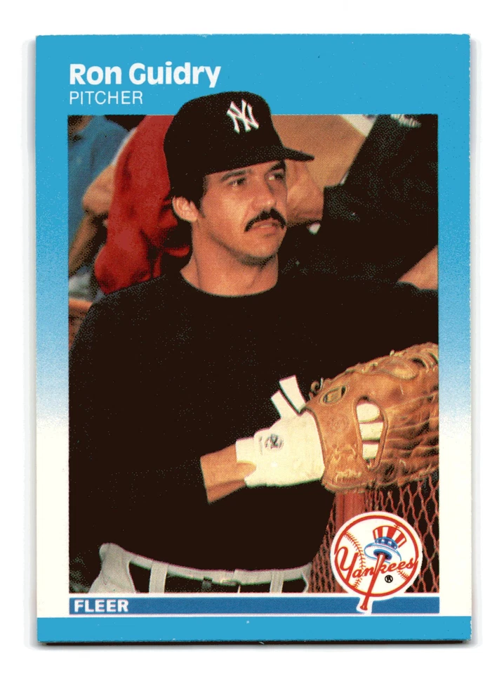 Ron Guidry 1987 Fleer #100 New York Yankees NM-MINT - Image 1 of 2