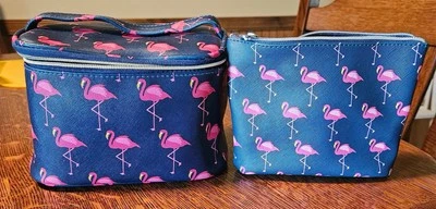 Dabney Lee Large Cosmetics Makeup Flamingo Bag - Image 1 of 2