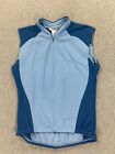 Pearl Izumi Sleeveless Half Zip Cycling Jersey (Women's Medium) Blue