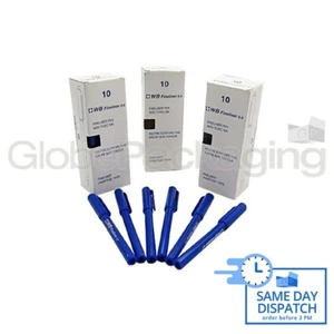 10 x QUALITY BLUE FINELINER OFFICE SCHOOL PENS 0.4mm - Picture 1 of 6
