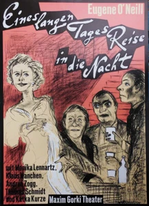 Eines langen Tages... O`Neill Gorki Theater Grafik Pfüller 1995 Plakat 84x59 cm - Bild 1 von 1