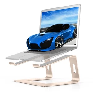Aluminum Ergonomic Laptop Riser Computer Stand for Desk, Detachable,for 10-15.6" - Picture 1 of 7