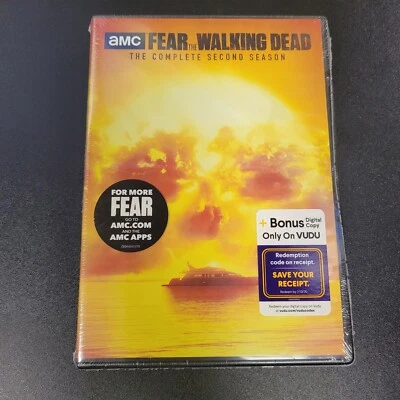 Fear The Walking Dead: Complete Second Season 2 (DVD Set, 2016) ~ New Sealed - Image 1 of 2