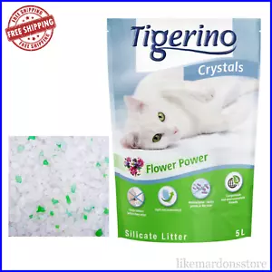 Súper paquete: 6 x 5 litros cristales Tigerino flor potencia gato arena antibacteriana - Imagen 1 de 6