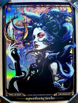 A Perfect Circle RAINBOW FOIL Poster x/333 Hollywood 2024 LA Sessanta UNDAMAGED - Image 1 of 4