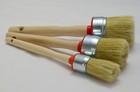 50 40 25 Paint Brush Set 3 Shabby Chic, Chalk, Pure Bristle Mix Round Brush, Wax
