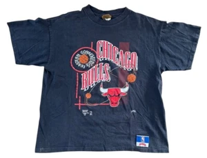 Vintage Chicago Bulls Eastern Conference Vintage Nutmeg T-Shirt Single Stitch - Picture 1 of 5
