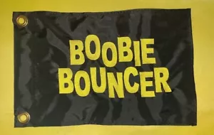 Gorila Boobie 10"x15" bandera negra con 2 ojales de latón - Imagen 1 de 2